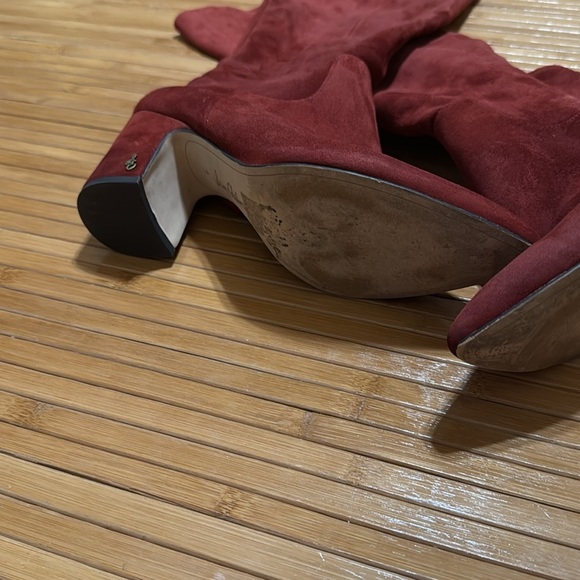 Sam Edelman Burgundy Hai Knee High Boots - Picture 10 of 10